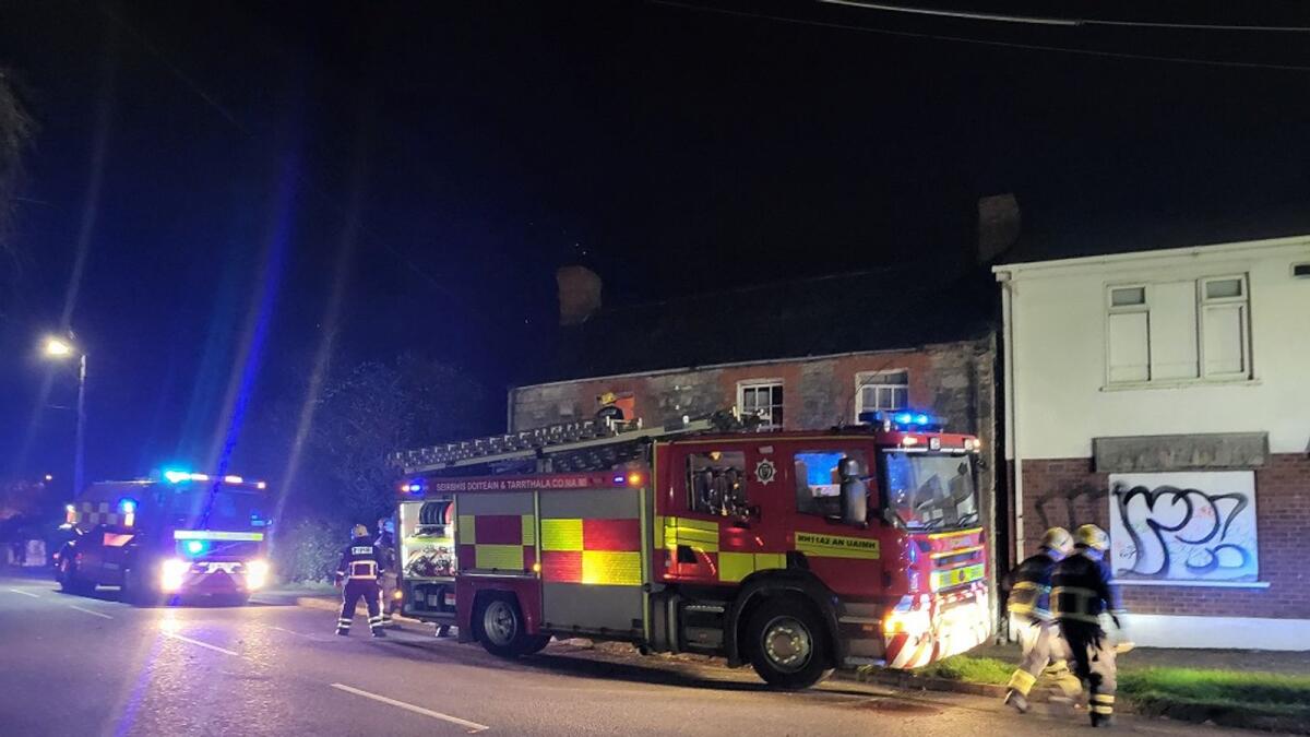 Firefighters Tackling Blaze At Derelict Navan House Meath Chronicle