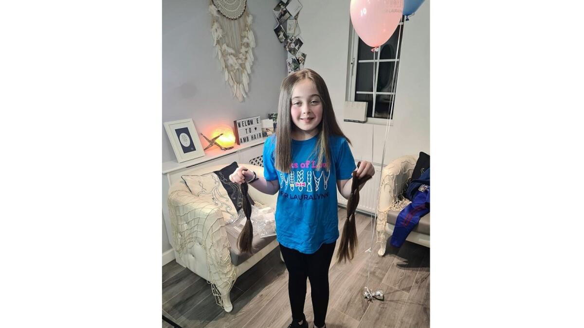 Aoife Dunleavy’s haircut fundraiser for Lauralynn | Westmeath Examiner