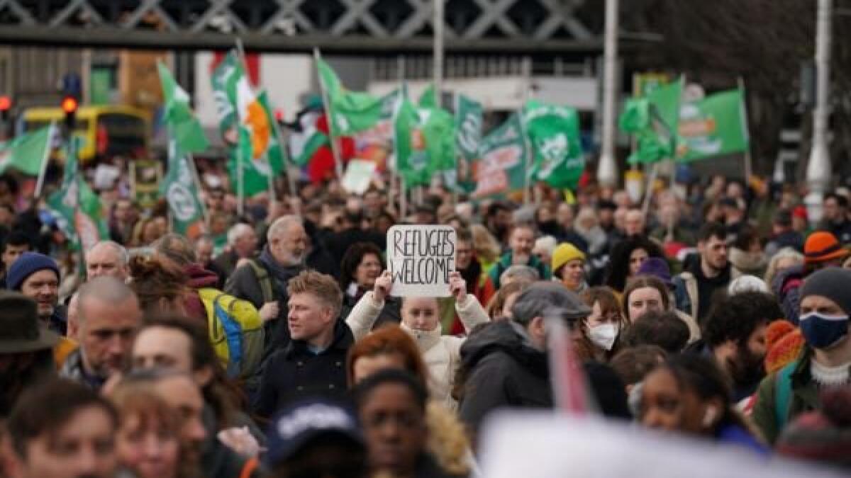 Thousands march in support of migrants at Dublin anti-racism rally ...