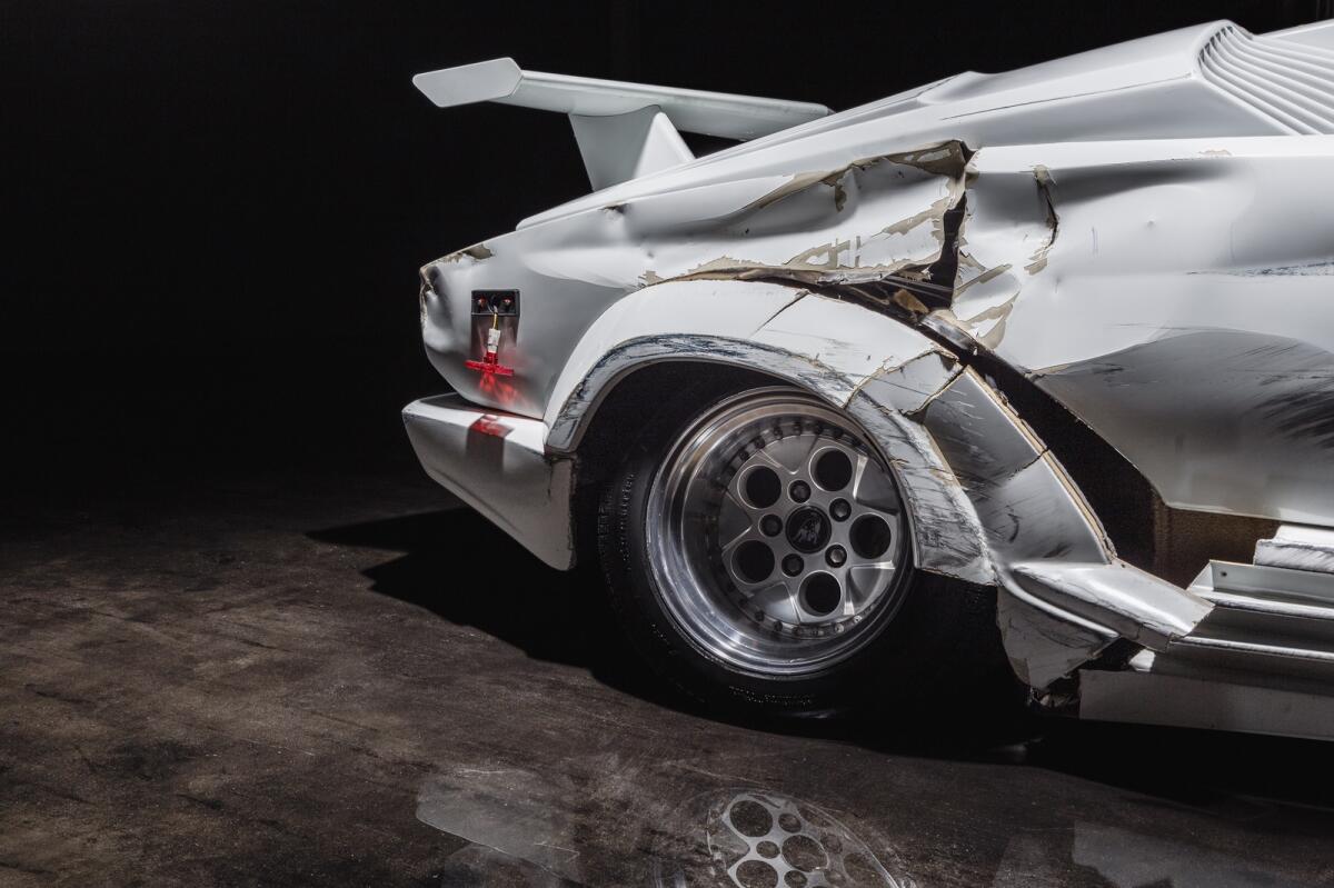 Damaged Lamborghini Countach from The Wolf of Wall Street heading to auction