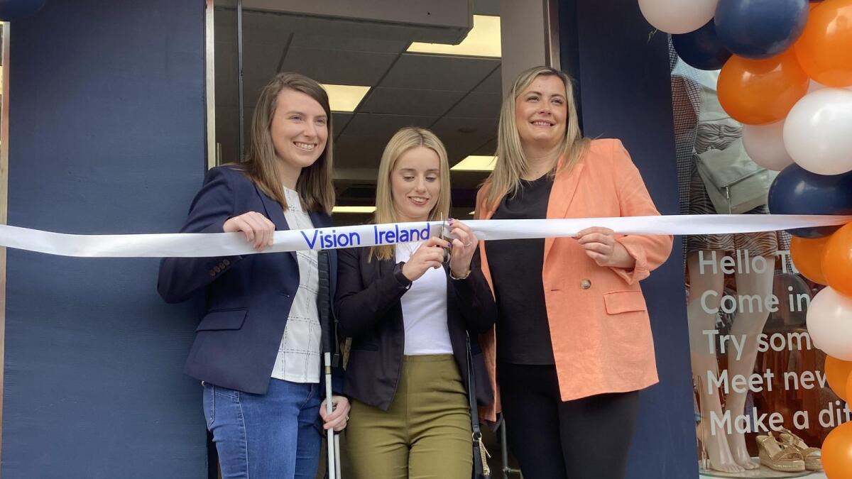 Paralympic hopeful and Tullamore local, Josephine Healion opened a new and improved Vision Ireland store in the town today (Wednesday, May 8) along with her sister Jennifer Healion-Martin, also a keen cyclist.