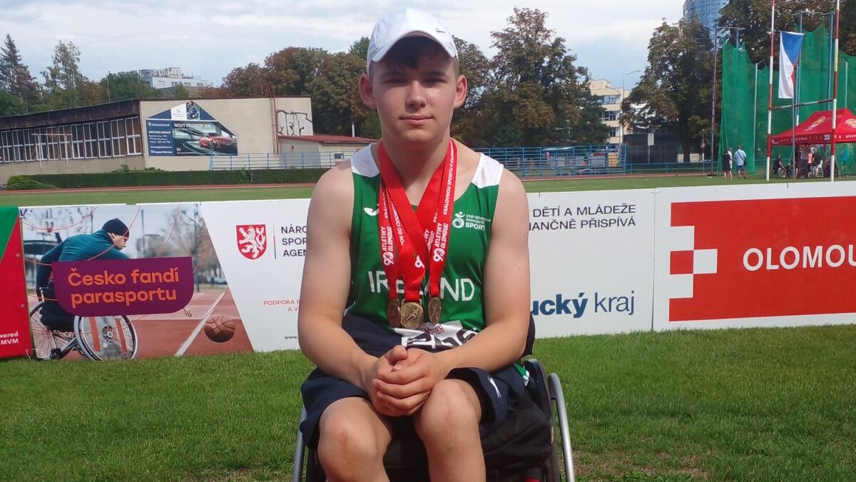 Paralympionik Athboy získává zlato na Czech Open