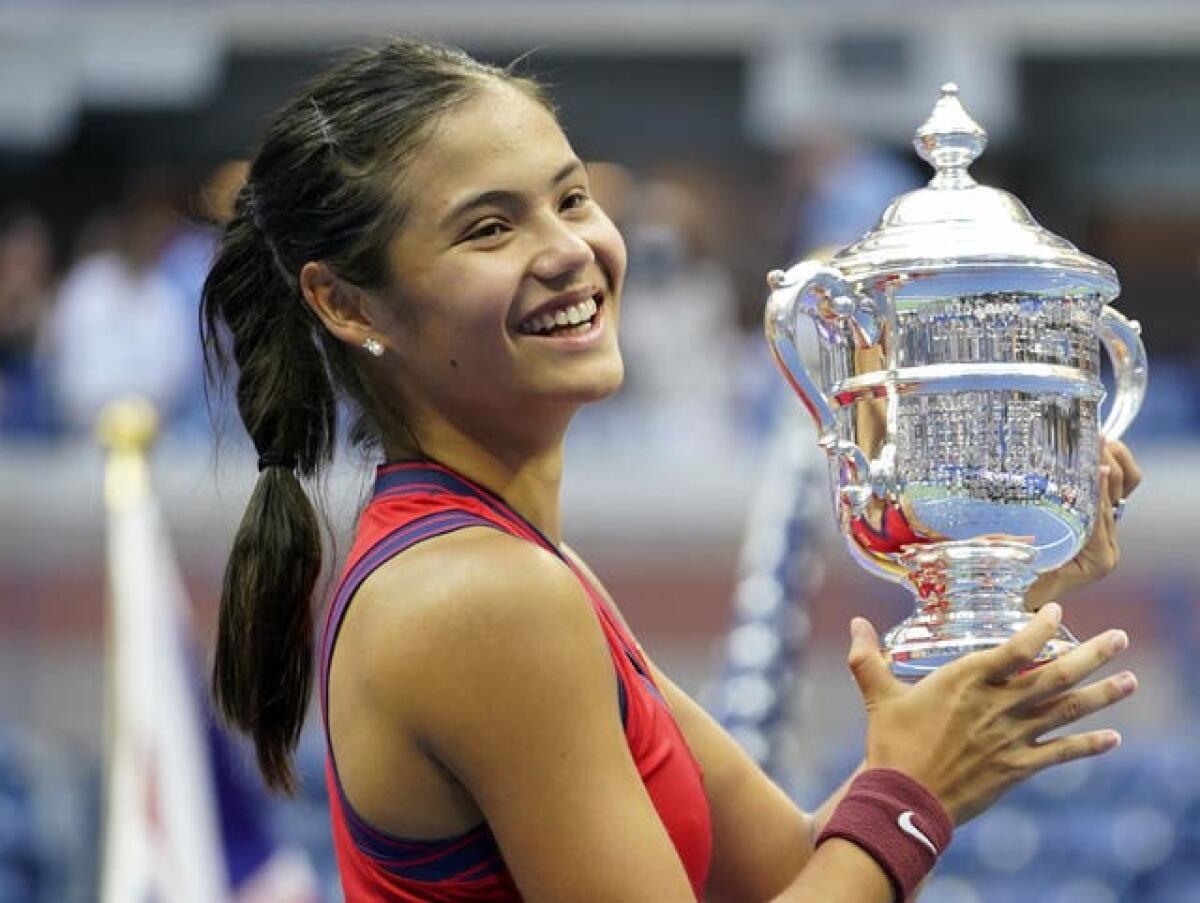 Raducanu was just 18 when she won the US Open