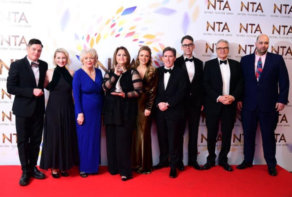 The full Gavin And Stacey cast at the National Television Awards 2020 – Press Room – London