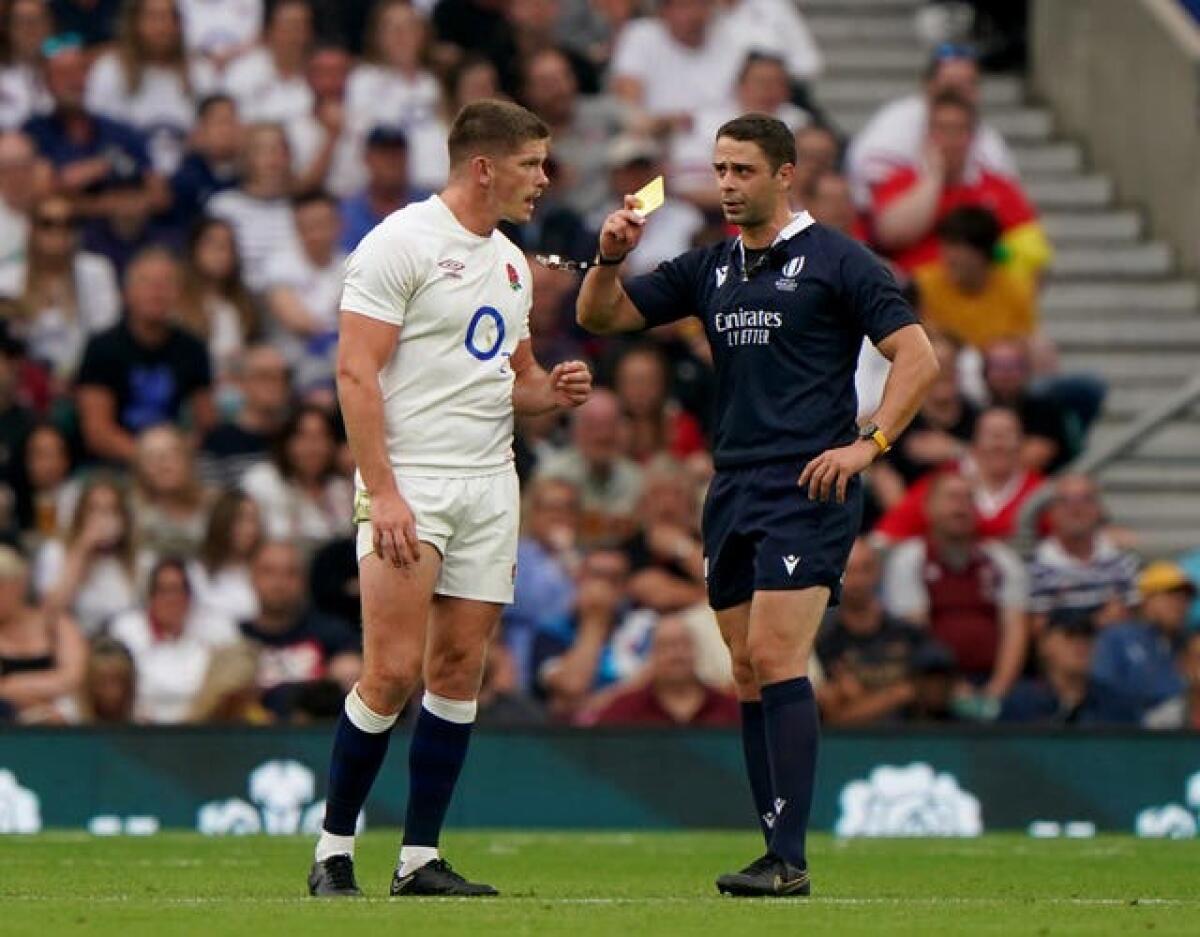 Owen Farrell yellow card against Wales was upgraded to red