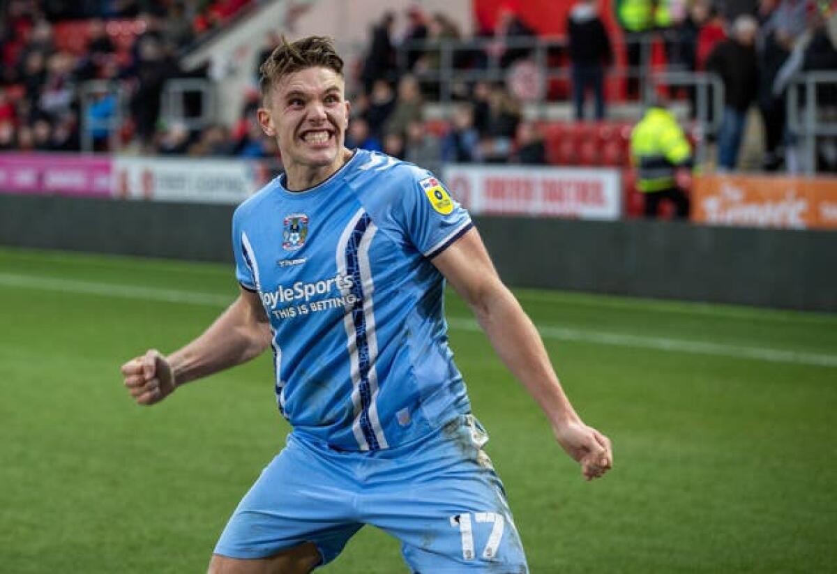 Coventry City’s Viktor Gyokeres celebrates scoring