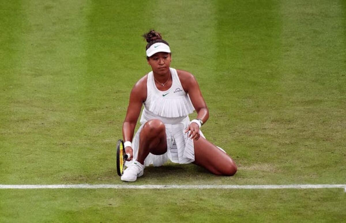 Naomi Osaka slipped to a second-round exit at Wimbledon