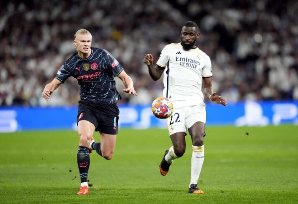 Antonio Rudiger, right, has a key role to play for Real Madrid
