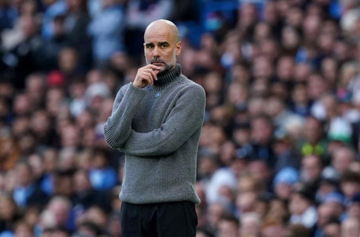 Manchester City manager Pep Guardiola was speaking ahead of Saturday's clash against Liverpool