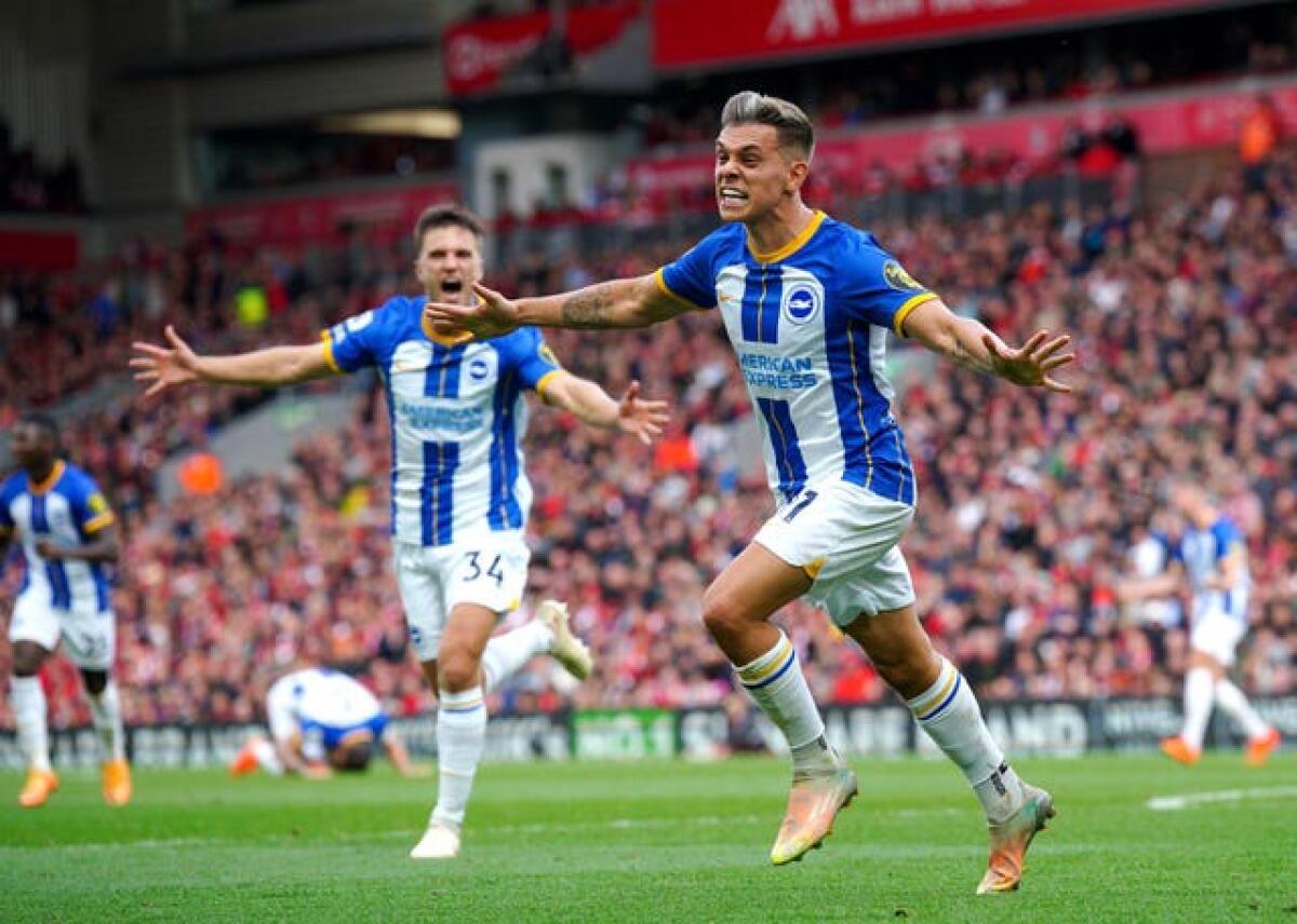 Leandro Trossard, who scored a hat-trick at Liverpool in October, wants to leave Brighton