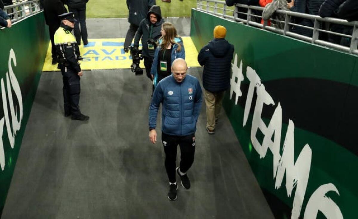 Steve Borthwick left the Aviva Stadium following a third defeat of his opening Six Nations campaign as England boss