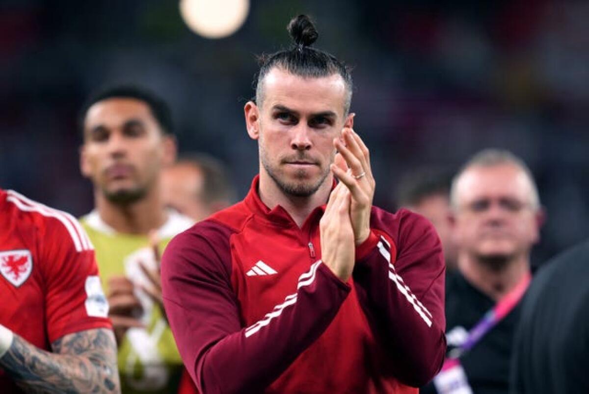 Wales’ Gareth Bale applauds the fans