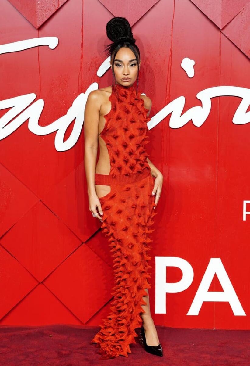 Leigh Anne Pinnock attending the Fashion Awards 2023 presented by Pandora held at the Royal Albert Hall
