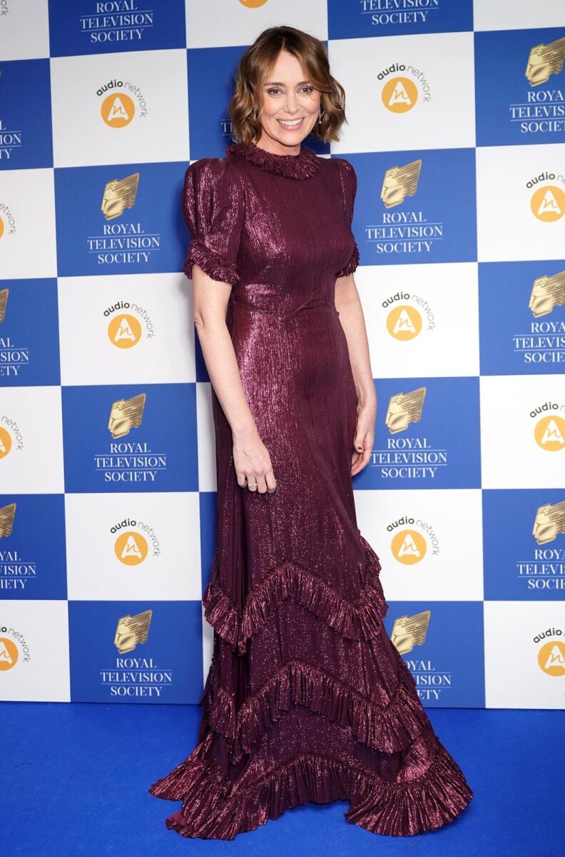 Keeley Hawes attending the Royal Television Society Programme Awards 2022