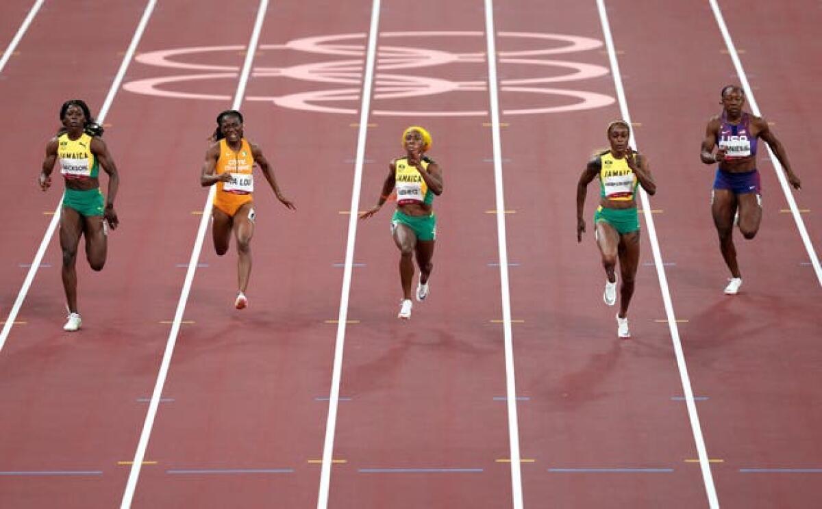 It was a Jamaica 1-2-3 in the women's 100m final at the Tokyo Games