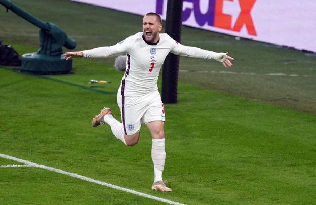 Shaw scored in the Euro 2020 final 
