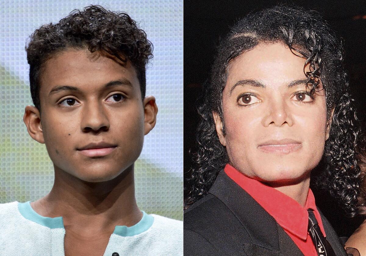 Jaafar Jackson and Michael Jackson