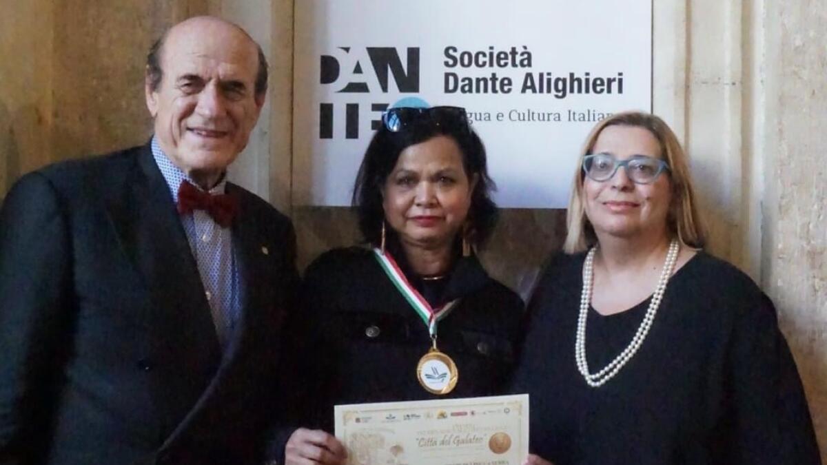 Poetry award in Rome for Amy
