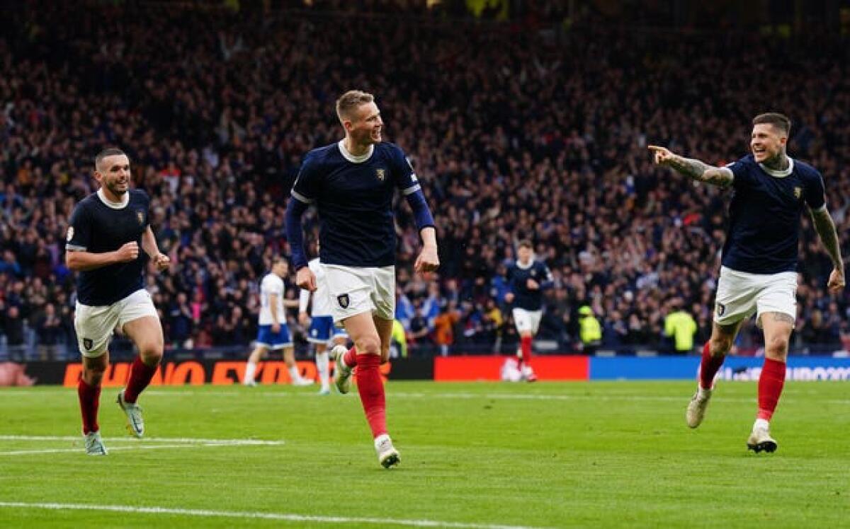 Scotland’s Scott McTominay celebrates