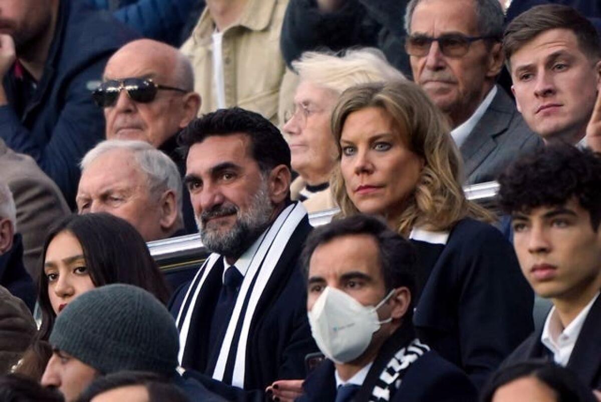 Newcastle chairman Yasir Al-Rumayyan and co-owner Amanda Staveley, who completed her takeover in October 2021