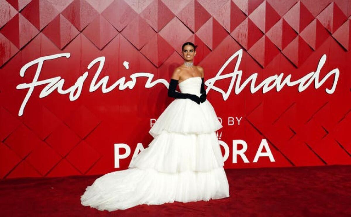 Sara Sampaio attending the Fashion Awards 2023 presented by Pandora held at the Royal Albert Hall