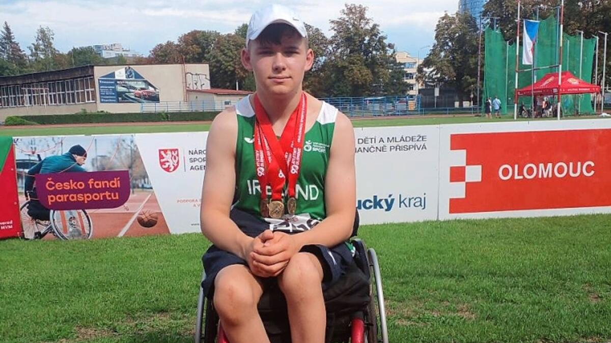 Athboy Paralympian získává tři zlata v MČR